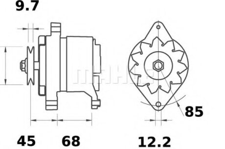 Генератор MAHLE / KNECHT MG258