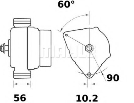 Генератор MAHLE / KNECHT MG52