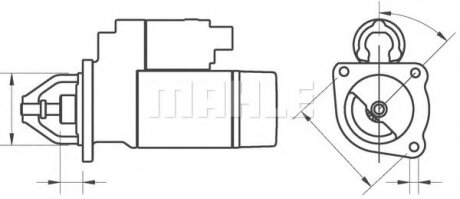 Стартер MAHLE / KNECHT MS25 (фото 1)