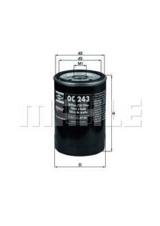Фільтр масляний MAHLE / KNECHT OC243