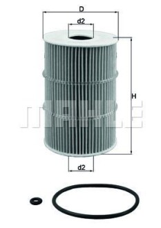 Масляный фильтр MAHLE / KNECHT OX378D