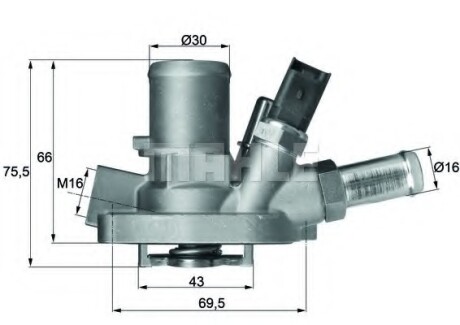 Термостат MAHLE / KNECHT TI14780