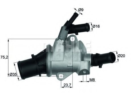 Термостат MAHLE / KNECHT TI14888 (фото 1)