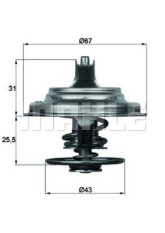 Термостат MAHLE / KNECHT TX 23 71D (фото 1)