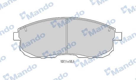 Комплект тормозных колодок MANDO MBF015246