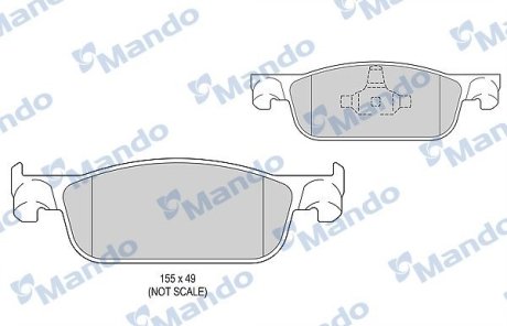 Комплект гальмівних колодок MANDO MBF015302