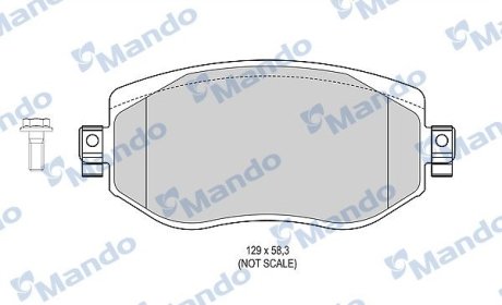 Комплект гальмівних колодок MANDO MBF015304