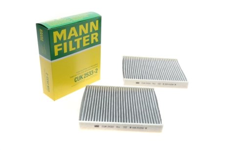 Фільтр салону (к-кт) -FILTER MANN CUK 2533-2