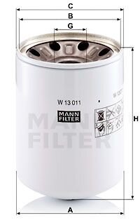 Фільтр масляний MANN W13011X