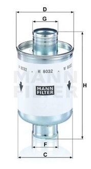 Фільтр масляний MANN W8032