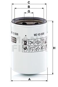 Фільтр гідравлічний MANN WD10006