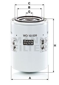 Фільтр гідравлічний MANN WD10009