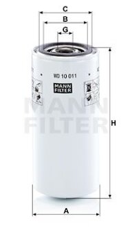 Фільтр гідравлічний MANN WD10011