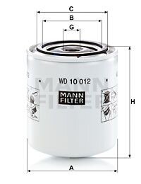 Фільтр гідравлічний MANN WD10012
