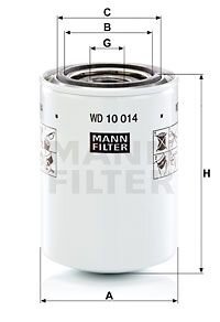 Фільтр гідравлічний MANN WD10014