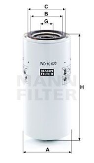 Фільтр гідравлічний MANN WD10022