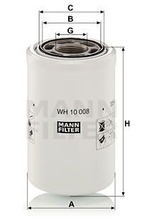 Фільтр гідравлічний MANN WH10008