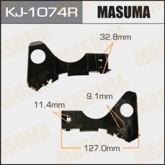 Кронштейн бампера переднего правый Toyota Corolla (02-07) (KJ-1074R) MASUMA KJ1074R