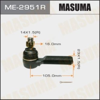 Наконечник рульової тяги TOYOTA LAND_CRUISER 200 FJ80, HDJ81, HZJ81 MASUMA ME2951R