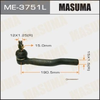 Наконечник рульової тяги out TOYOTA AURIS, WINDOM/ MCV30, CAMRY ACV# LH MASUMA ME3751L