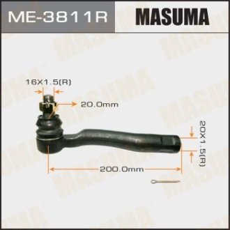 Наконечник рульової тяги out RH TOYOTA LAND CRUISER 100, LEXUS LX470, -2000.08 MASUMA ME3811R