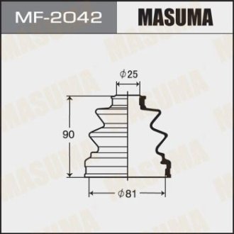 Пильовик ШРУСу внутрішнього Mitsubishi L 200 (05-), Pajero (-06) (MF-2042) MASUMA MF2042