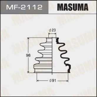 Пильник шруса HONDA CR-V III (06-14), HONDA FR-V (04-10), HONDA ACCORD VII (MF-2112) MASUMA MF2112