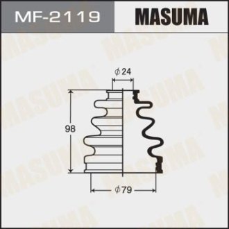 Пыльник ШРУСа наружного Mazda 6 (12-)/ Toyota Corolla (00-06), Prius (00-05) (MF-2119) MASUMA MF2119