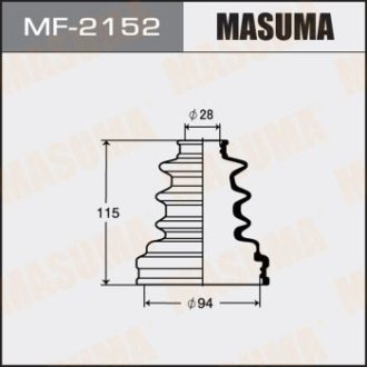 Пильовик ШРУСу внутрішнього Toyota Hilux (-05) (MF-2152) MASUMA MF2152