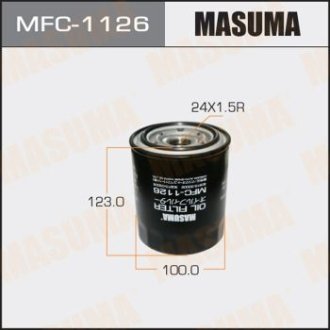 Фільтр масляний Toyota Land Cruiser (-07), Land Cruiser Prado (00-07) D 3.0, 4.2 (MFC-1126) MASUMA MFC1126