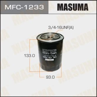 Фільтр масляний MAZDA 5 (CW) 2.0 (11-16)Turbo (10-15)/SKODA ROOMSTER (5J) 1.2 TDI (10-15) (MFC-1233) MASUMA MFC1233 (фото 1)