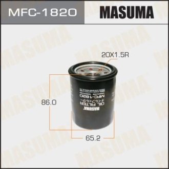 Фільтр масляний Honda Accord (03-12, 17-), Civic (02-10), CR-V (03-), Fit (04-), Pilot (09-15) (MFC-1820) MASUMA MFC1820