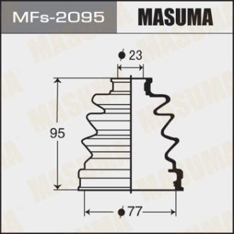 Пильовик ШРУСа зовнішній (силікон)) Mazda 3 (03-08) (MFs-2095) MASUMA MFS2095