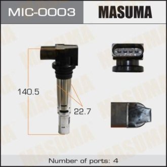 Котушка запалювання AUDI A2, A3 / BLF, BMY (MIC-0003) MASUMA MIC0003