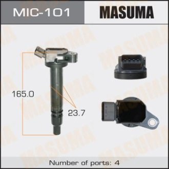 Катушка зажигания Toyota Camry, RAV 4 2.5 (09-), Venza 2.7 (09-16) (MIC-101) MASUMA MIC101