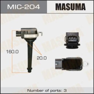 Катушка зажигания Nissan Micra, Qashqai, Note 1.6, X-Trail 2.0 (-14) (MIC-204) MASUMA MIC204