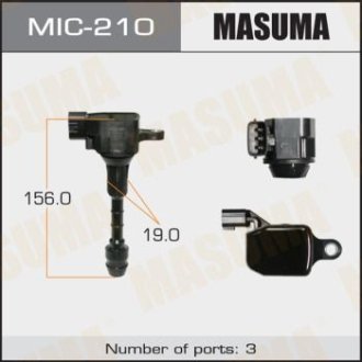 Катушка зажигания (MIC-210) MASUMA MIC210