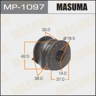 Втулка стабілізатора заднього (Кратно 2) Nissan Qashqai (06-13) (MP-1097) MASUMA MP1097 (фото 1)