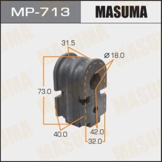 Втулка стабилизатора переднего (Кратно 2) Nissan Micra (02-07), Tida (15-) (MP-713) MASUMA MP713