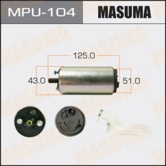 Бензонасос електричний (+сітка)) Honda/ Mazda/ Toyota (MPU-104) MASUMA MPU104