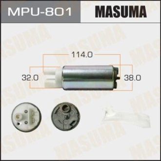 Бензонасос електричний (+сітка)) Mazda/ Mitsubishi/ Subaru (MPU-801) MASUMA MPU801