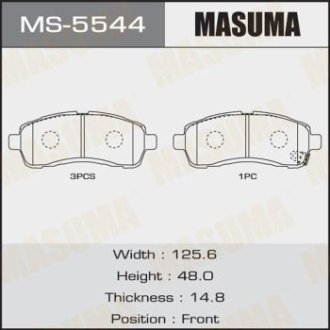 КОЛОДКИ ГАЛЬМІВНІ (MS-5544) MASUMA MS5544