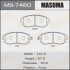 Колодки гальмівні передні Subaru Forester (01-14), Impreza (00-14), Legacy (02-14), XV (12-17) (MS-7460) MASUMA MS7460 (фото 1)