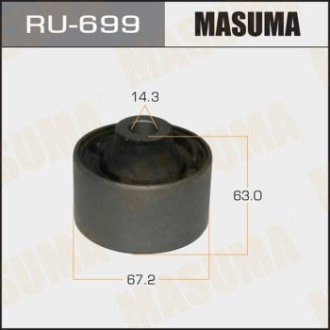 Сайлентблок переднего нижнего рычага передний Honda Civic (12-) (RU-699) MASUMA RU699