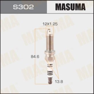 Свіча запалювання PLATINUM (LZKAR6AP-11) MASUMA S302P