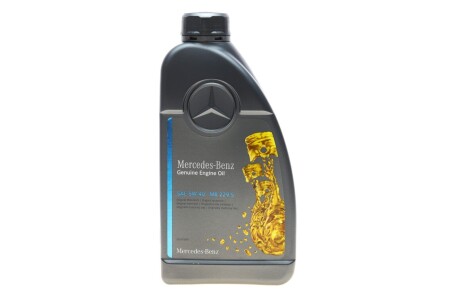 Олива моторна MB 229.5 1л "SAE 5W-40 MB 229.5 MERCEDES-BENZ 000989210711FAEE