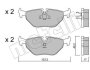 Комплект тормозных колодок (дисковых) Metelli 22-0125-0 (фото 2)