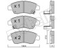 Комплект тормозных колодок (дисковых) Metelli 22-0175-0 (фото 1)