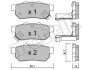 Комплект тормозных колодок (дискових) Metelli 22-0176-1 (фото 1)