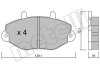 Комплект гальмівних колодок (дискових) Metelli 22-0195-0 (фото 1)